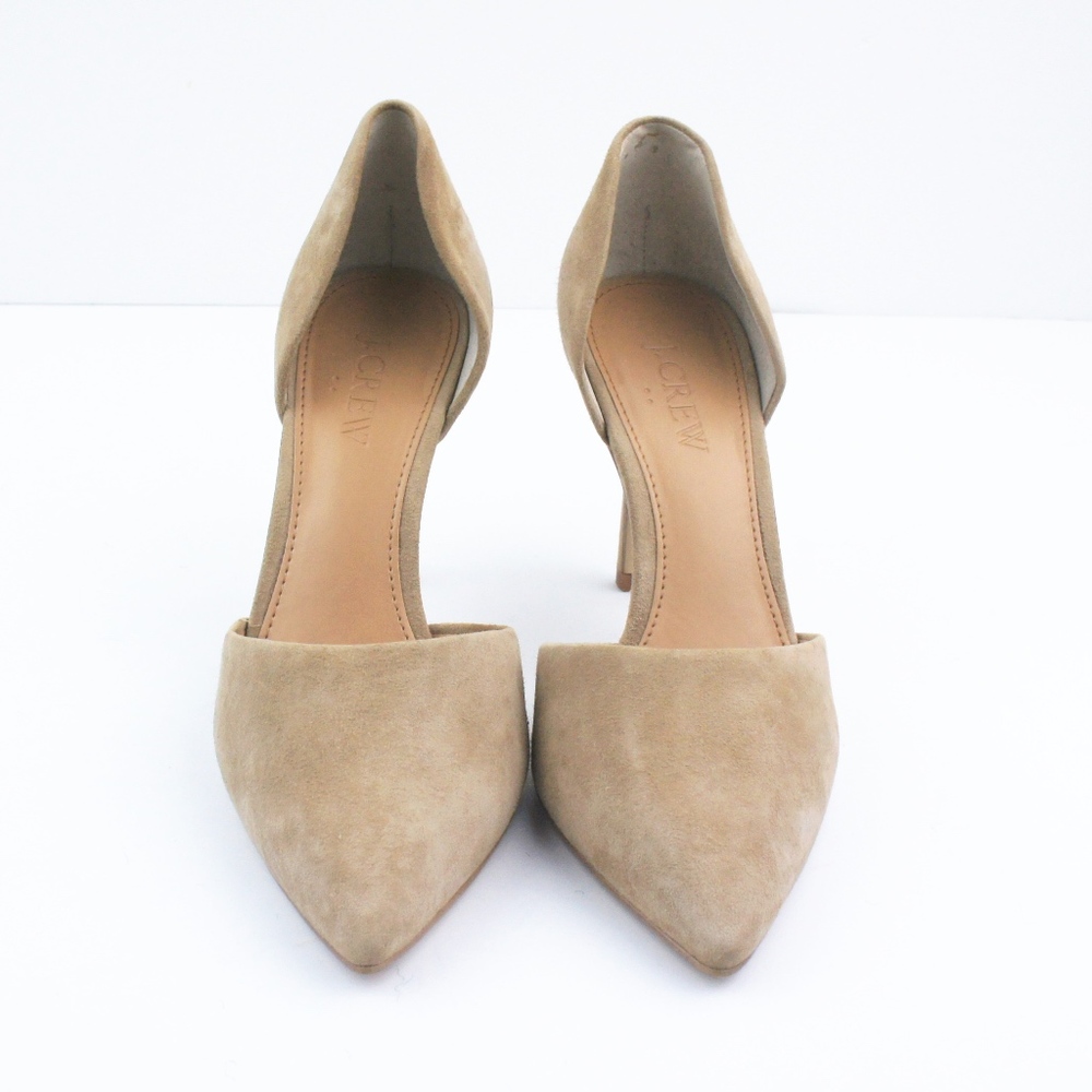 New JCREW Lana Suede d'Orsay Pumps in Saddle - Picture 2 of 3